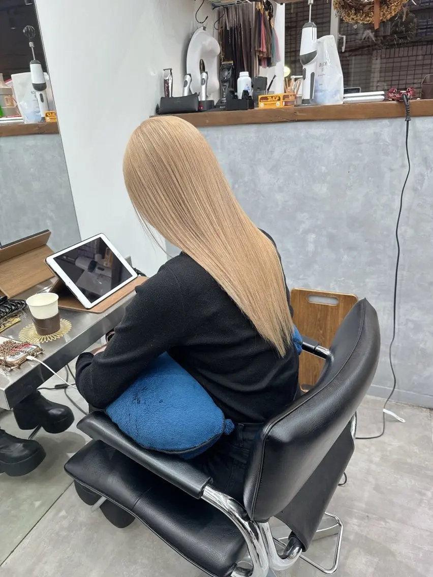 ロング ヘアカラー トリートメント ブリーチ指名 NO1🌈SAKIのヘアスタイル