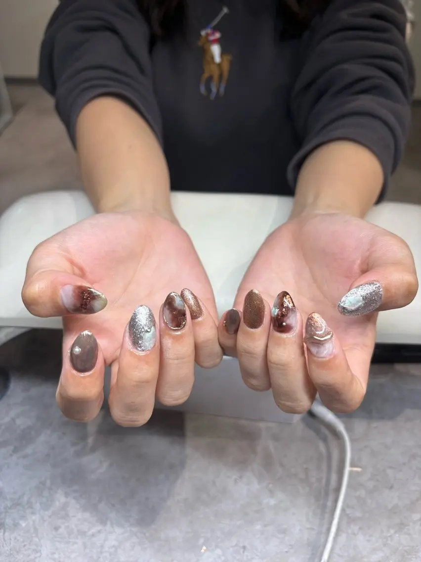 ネイル ニュアンスネイル ハンドネイル IROHA NAIL Rinonのネイルデザイン