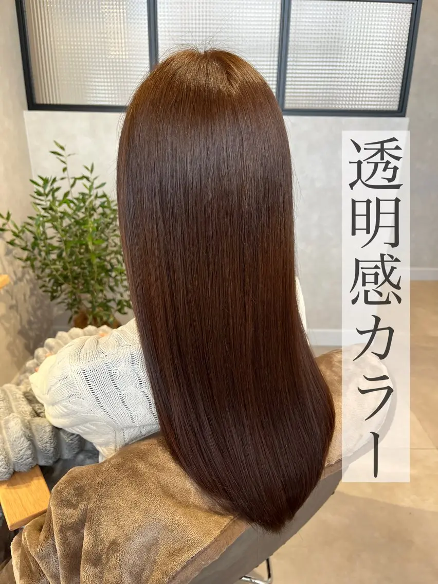《ご来店3回目まで》【ご褒美時間💐】透明感カラー➕髪質改善2stepトリートメント➕完全個室で快眠スパ（20分）の写真