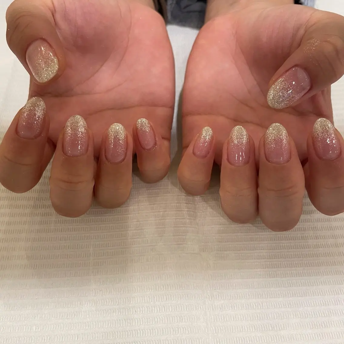 ネイル グラデーション ラメ(グリッター) ラメグラデーション 金澤 salon EFのネイルデザイン