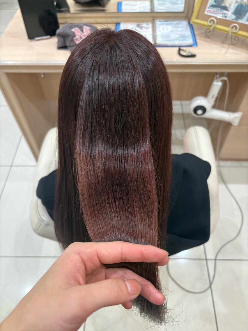 ロング カラー ブリーチ ブラウンカラー ヘアカラー 艶髪/縮毛矯正特化/ モデル募集/Aoiのヘアスタイル
