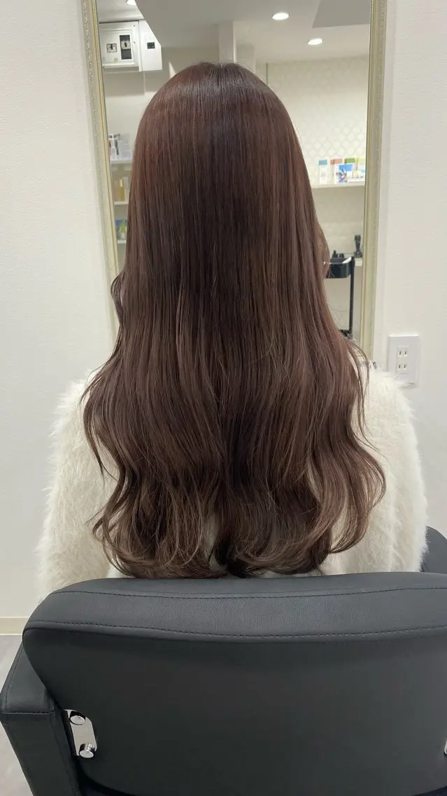ロング カラー ヘアカラー RURI韓国ボブ 🇰🇷タッセルボブのヘアスタイル