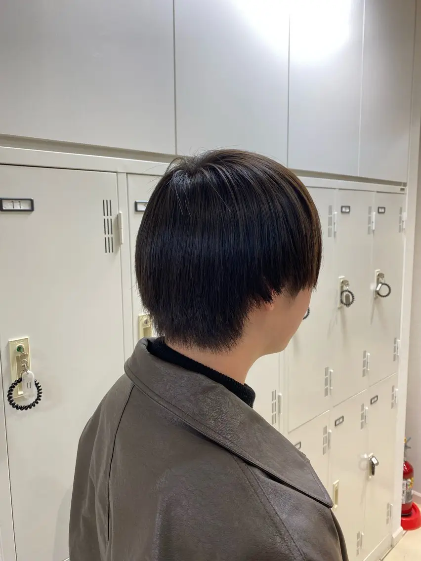 ショート パーマ 髪質改善 縮毛矯正 トリートメント 透明感カラー/ 松井克樹のヘアスタイル