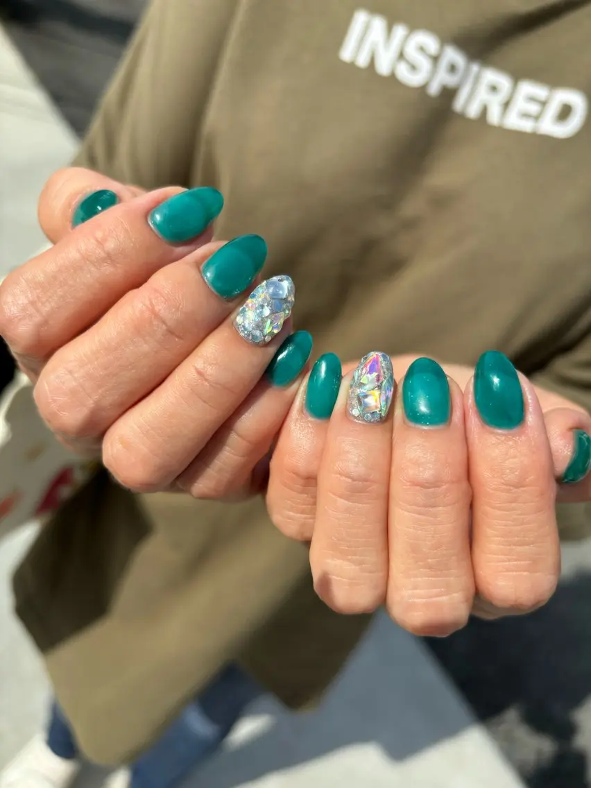ネイル ブルー 大理石ネイル(マーブル) happiness nailのネイルデザイン