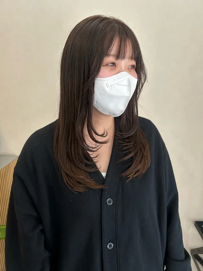 ロング カット ヘアカラー トリートメント ボブ/透明感カラー 🧸YUI❤️のヘアスタイル