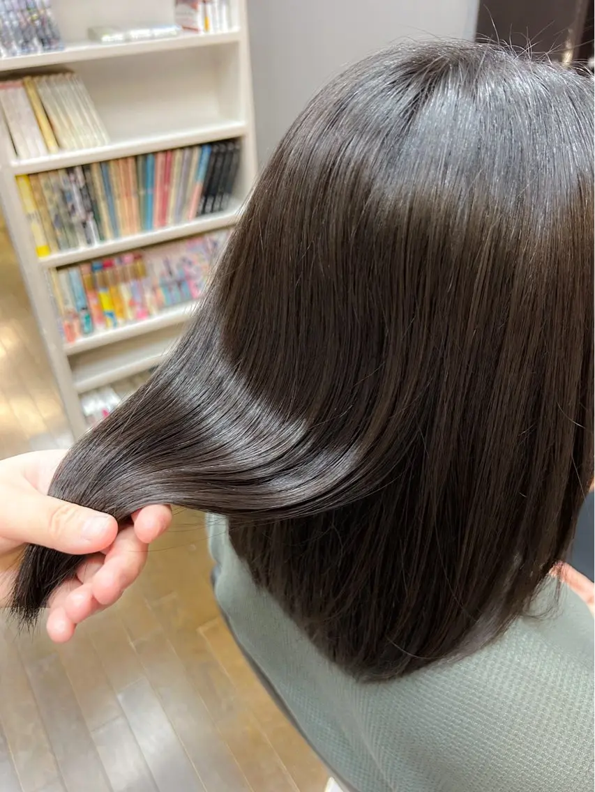 【髪質改善✨】ストレート+カット+2stepトリートメント【当店❣️イチオシ】の写真