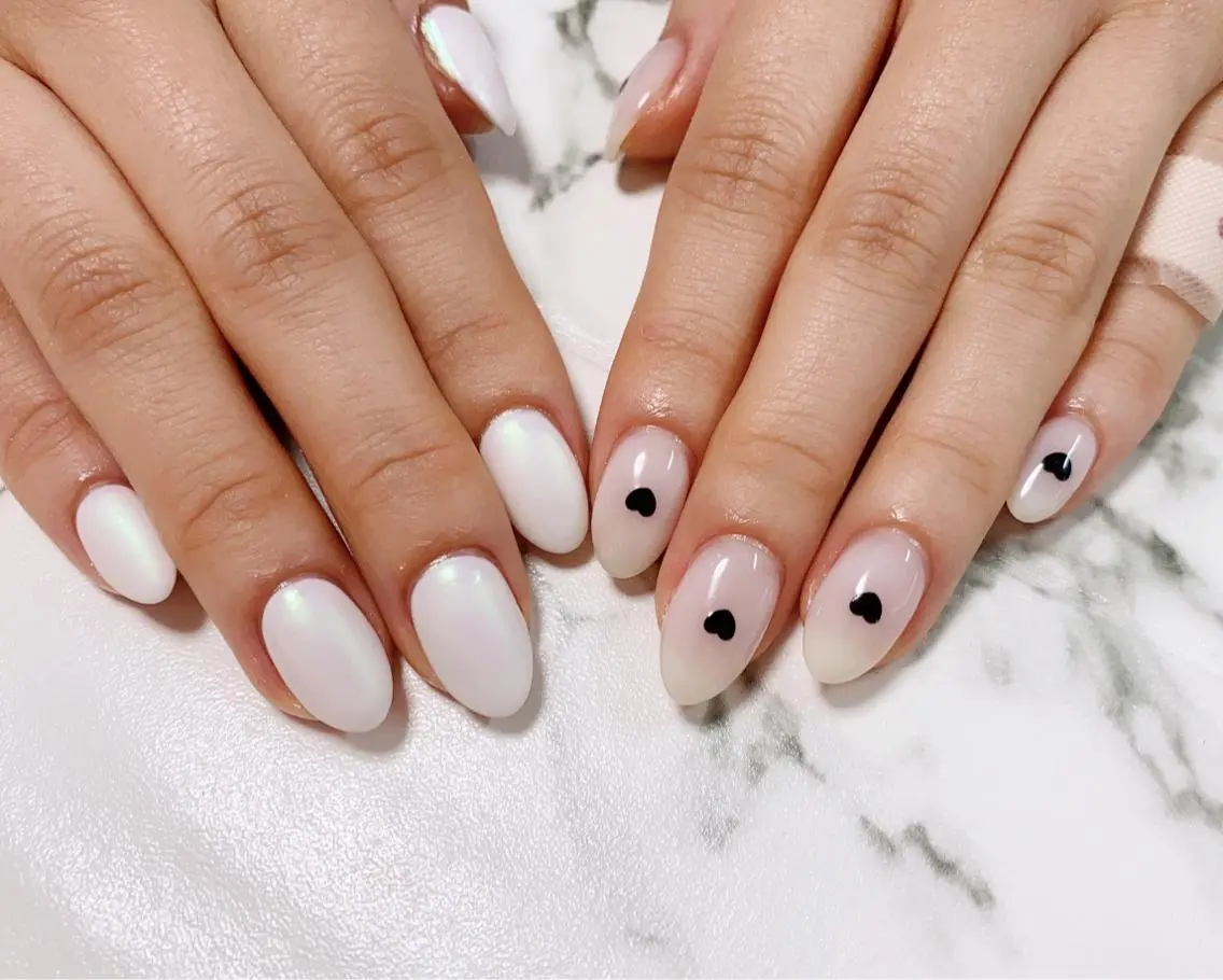 ロング カラー ネイル アートネイル オーロラネイル マットネイル Q Free nailsのネイルデザイン