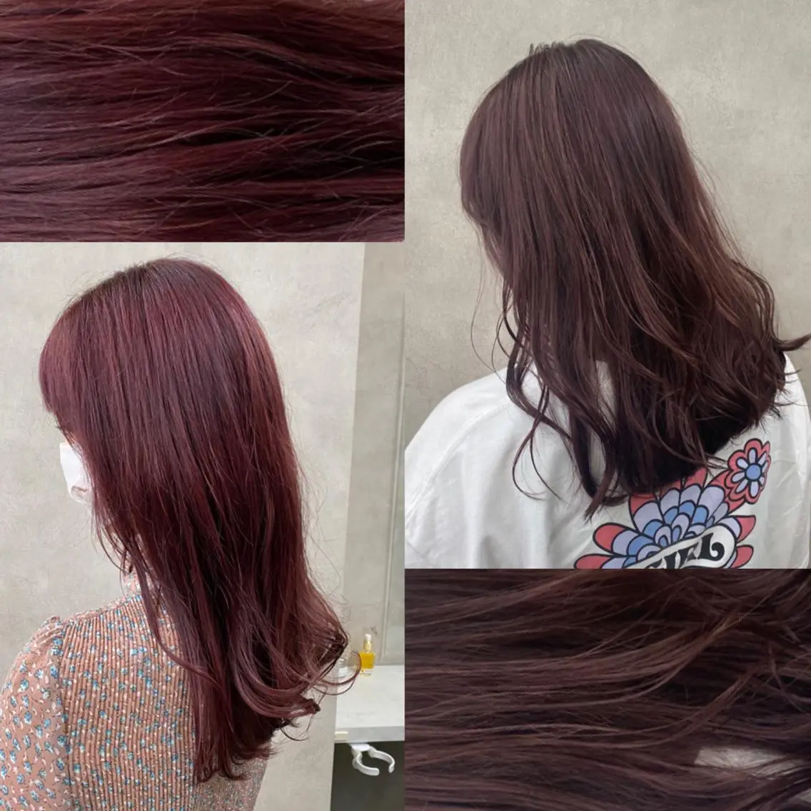 ミディアム カラー パーマ ヘアアレンジ ネイル マツエク・マツパ 韓国風ベージュ🤎 赤みなし🌿横浜🤎のヘアスタイル