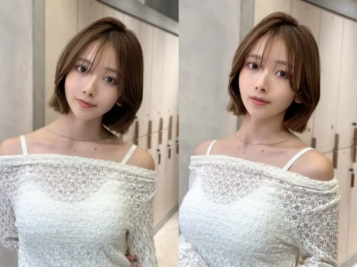 ミディアム ボブ 韓国風ヘア 小顔カット レイヤーモデル募集 🍀KOSEI🍀のヘアスタイル