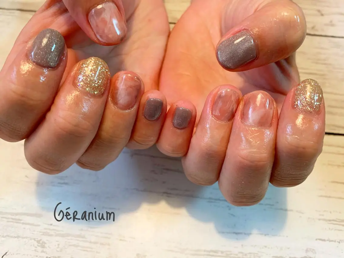 ネイル ハンドネイル GéRanium Harukaのネイルデザイン