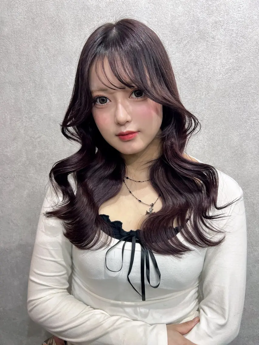 セミロング カット ヘアカラー トリートメント maya🇰🇷韓国 レイヤー/顔まわりのヘアスタイル