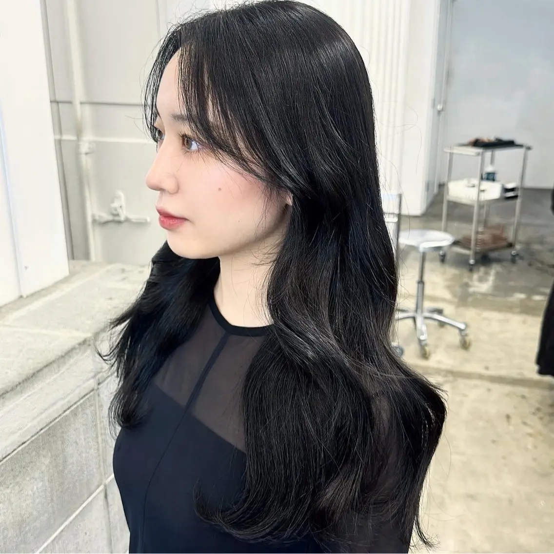 セミロング カラー ヘアセット 🎀ミカ/レイヤー/ 韓国ヘア/原宿🎀のヘアスタイル
