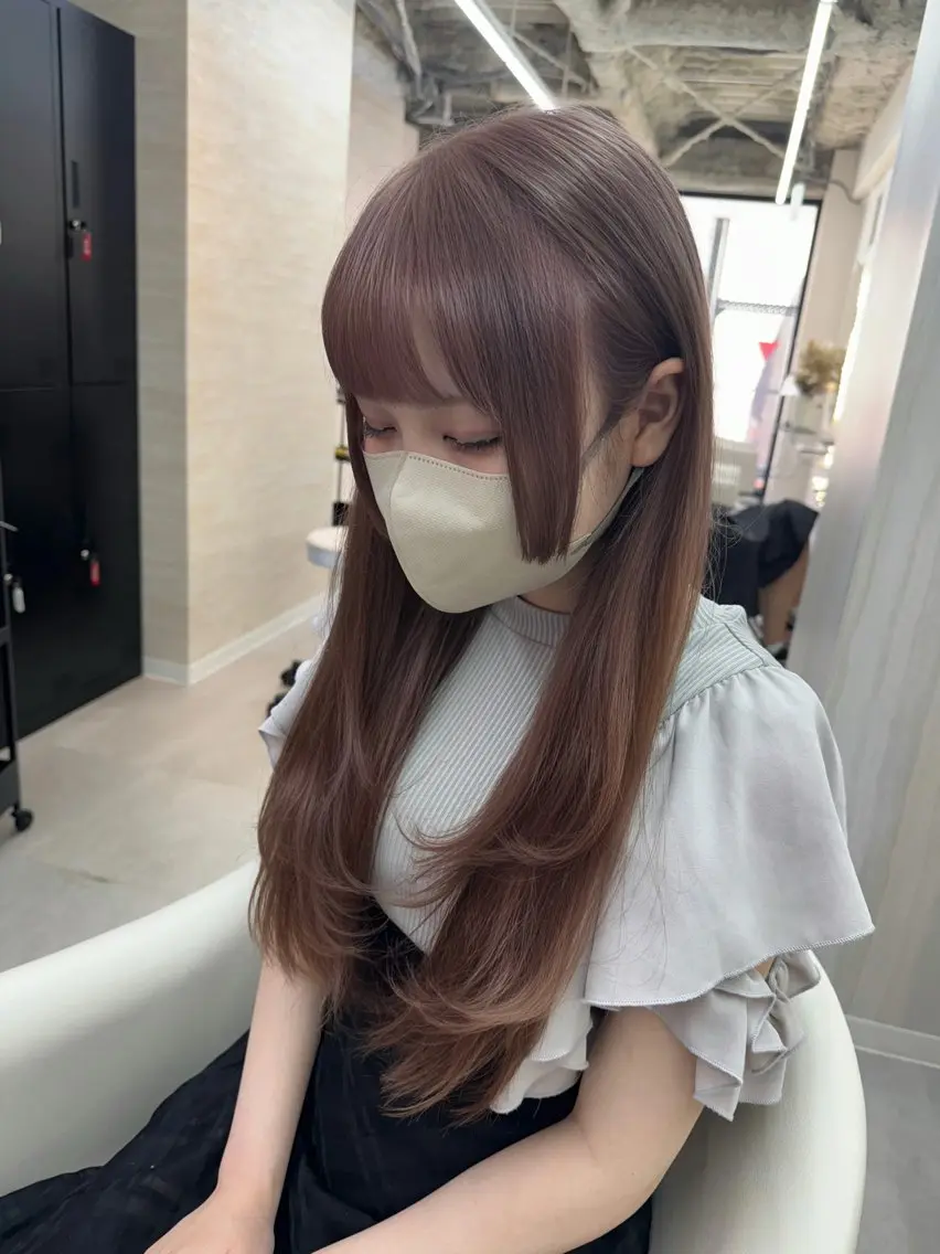 ロング 【メンズ特化】池袋 韓国スタイル飯塚のヘアスタイル