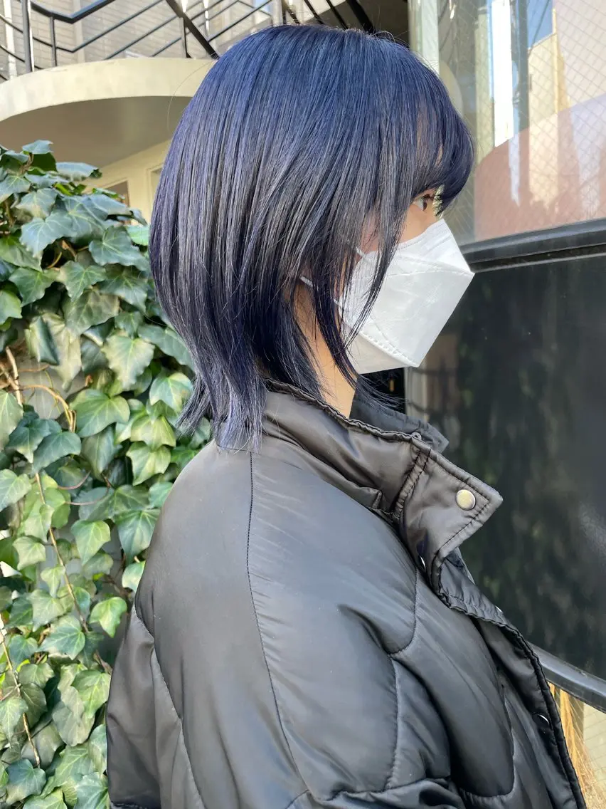 ミディアム ボブレイヤー ボブ レイヤーカット シンプル+αな デザインを 松崎陸のヘアスタイル