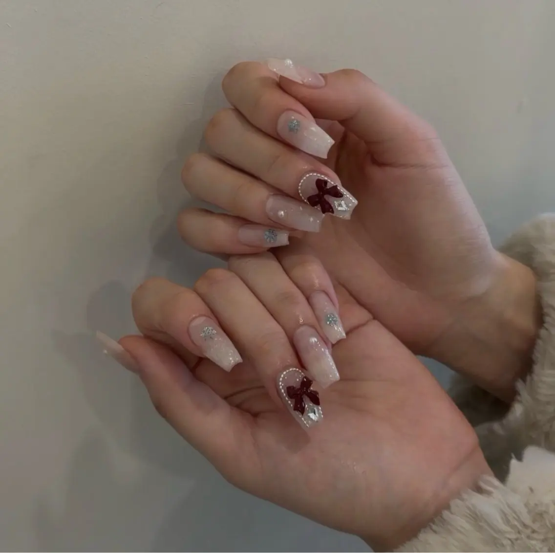 ネイル アートネイル ジェルネイル ガーリー キラキラネイル Nihonthy Nail 新宿のネイルデザイン