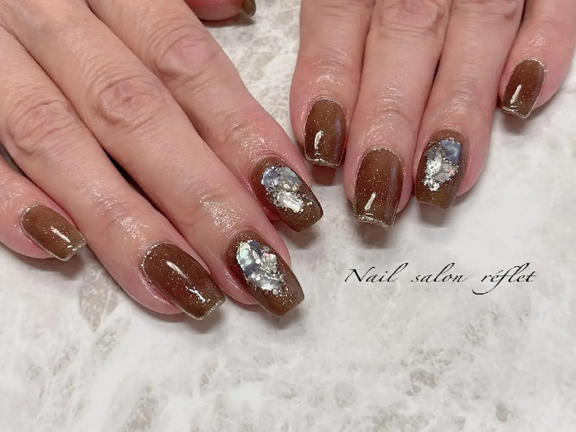 ネイル ラメ(グリッター) Nailsalon Lebelのネイルデザイン