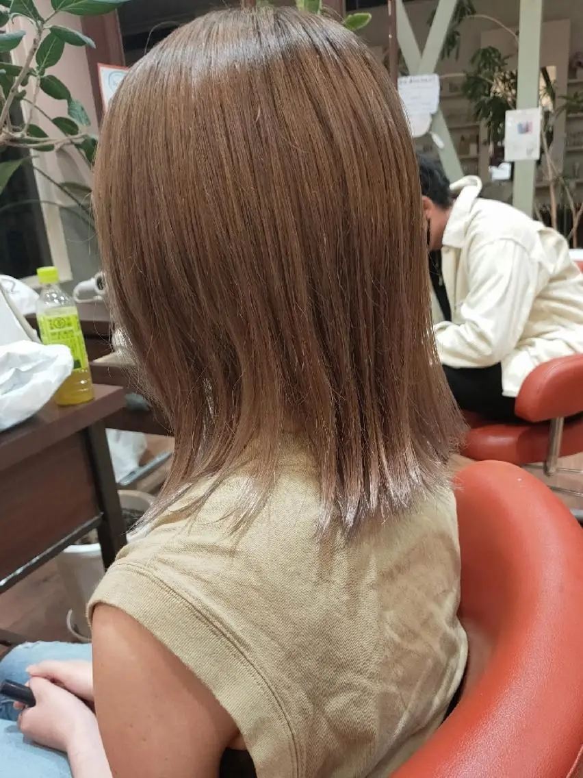 🧡カット+💛ブリーチカラー💛+🤍トリートメントの写真
