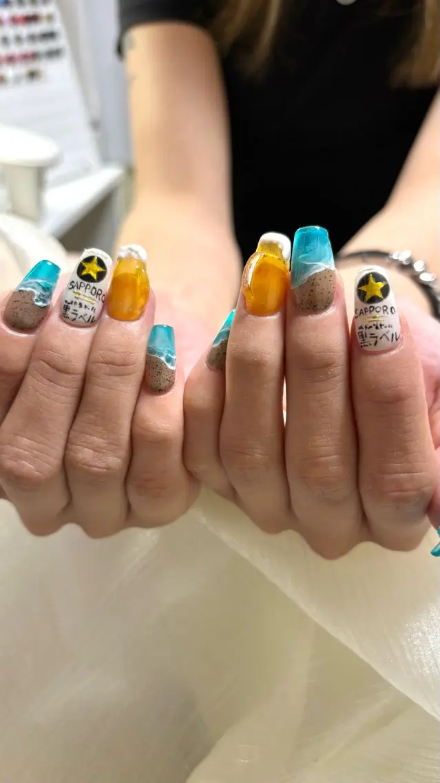 ネイル フットネイル 西田 るつのネイルデザイン