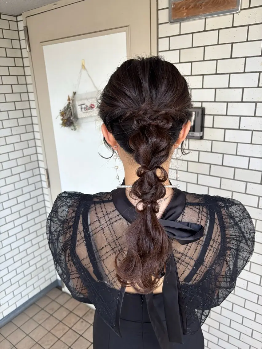 ヘアアレンジ ハーフアップ ヘアセット 🌺ヘアメイク SYOKA🌺のヘアスタイル