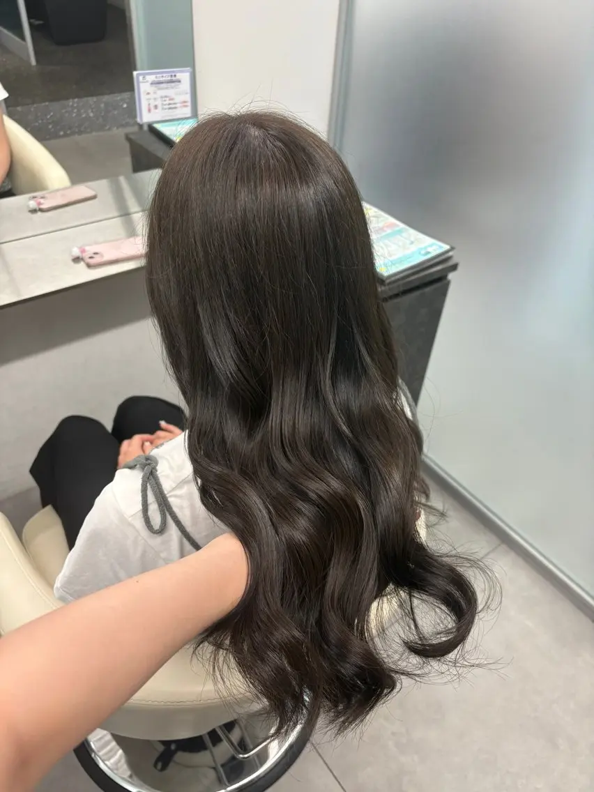ロング カラー カット ヘアカラー トリートメント 透明感カラー×顔周り mizuki🫧のヘアスタイル