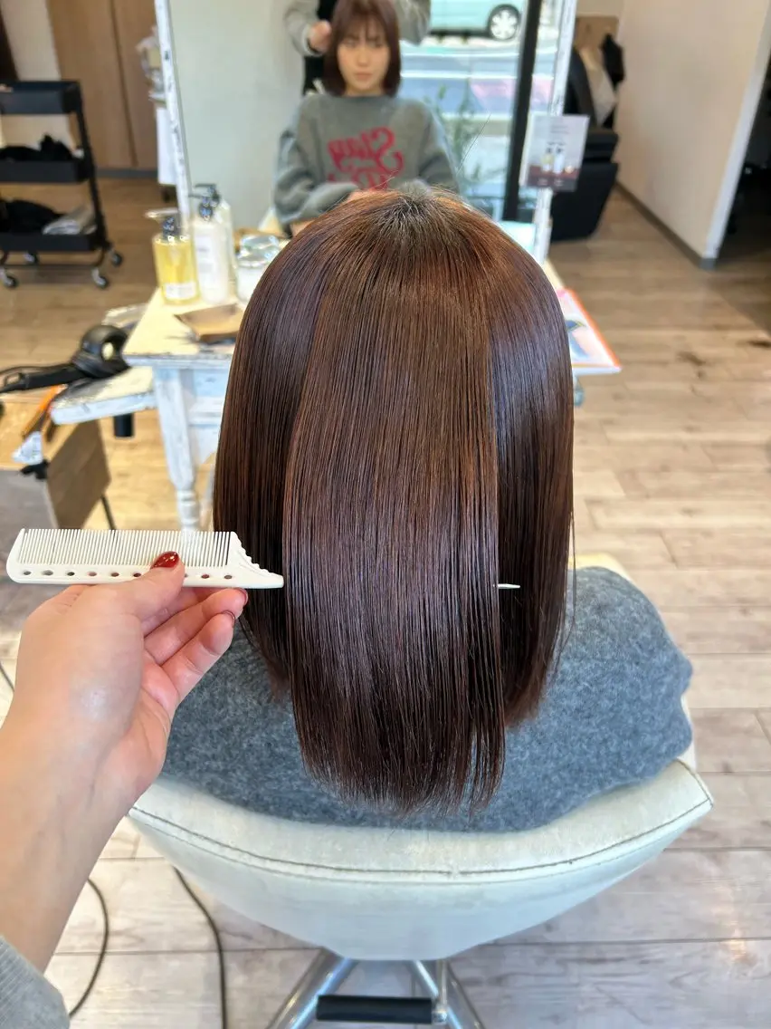 縮毛矯正 suzu 鈴のヘアスタイル