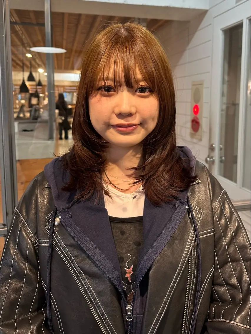 ミディアム カット ヘアカラー mellowman 🦋MINAMI🦋のヘアスタイル