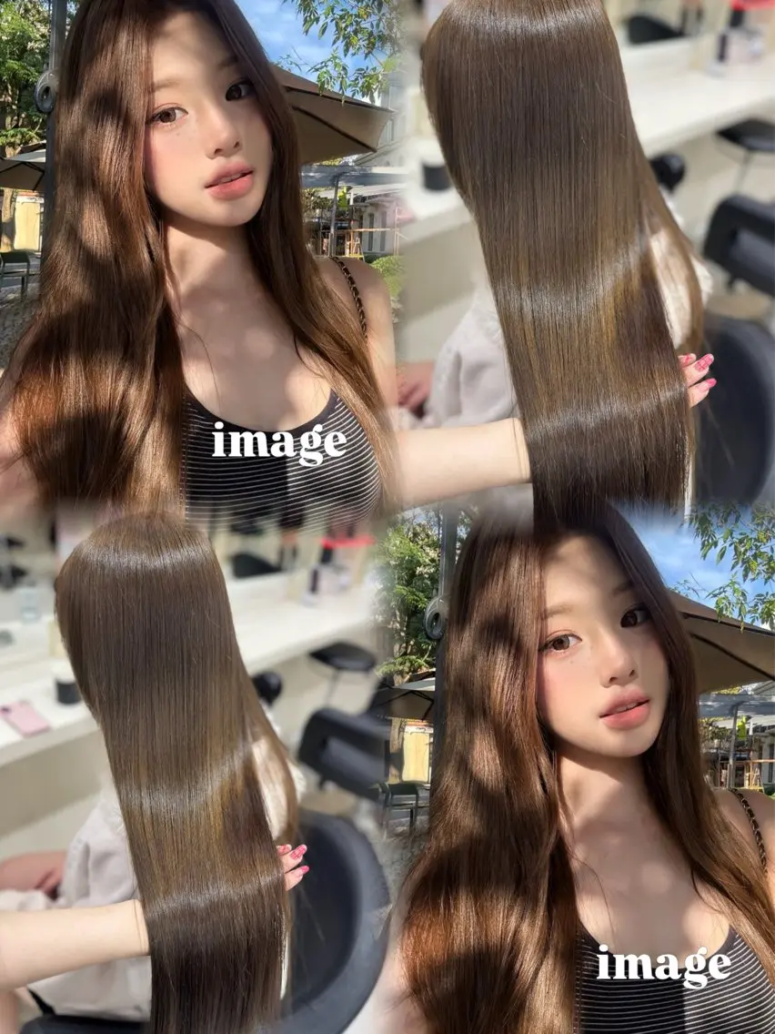ロング カラー カット ヘアカラー 🤍韓国大人っぽ ベージュMAI🤍のヘアスタイル