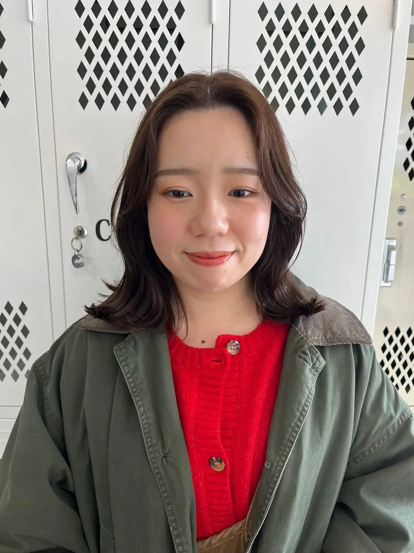 ミディアム カラー カット ヘアカラー トリートメント 🌼sunc HINAMI🌼のヘアスタイル