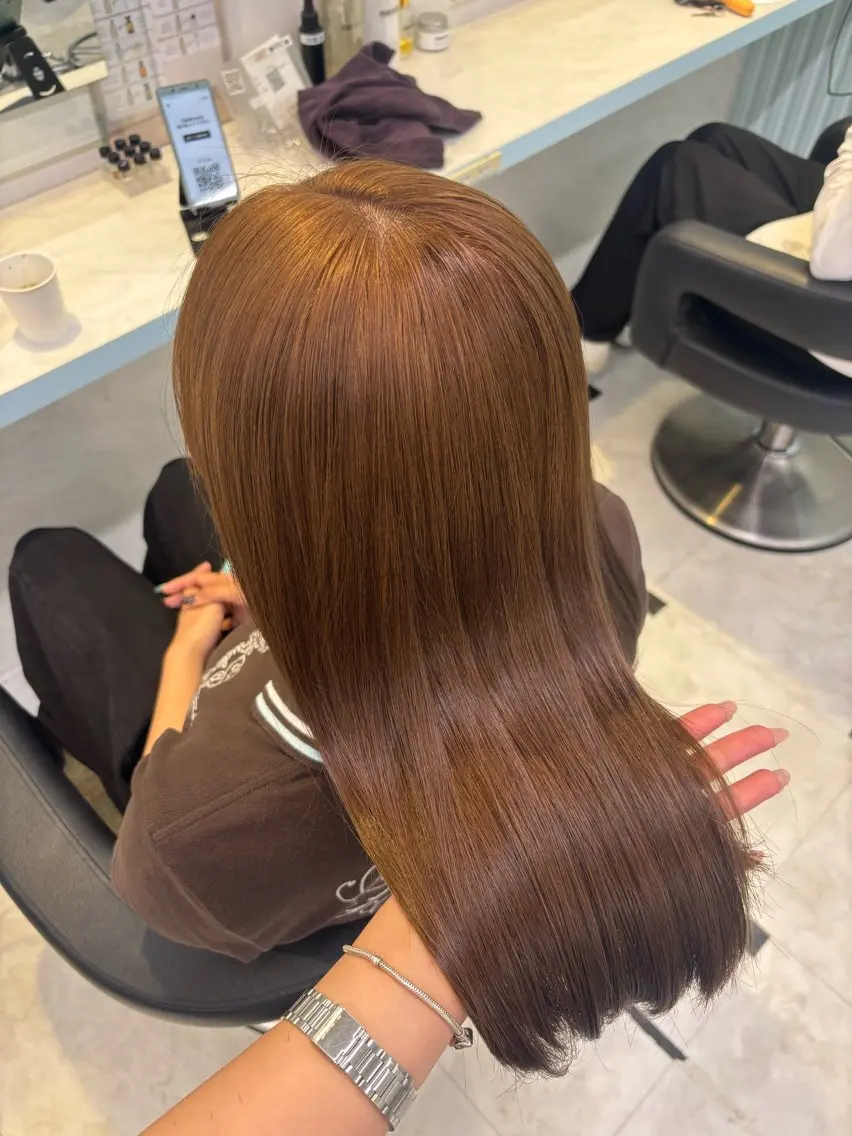 ロング カット ヘアカラー 似合わせcolor 🎀ʀɪɴᴏ🎶🪽のヘアスタイル