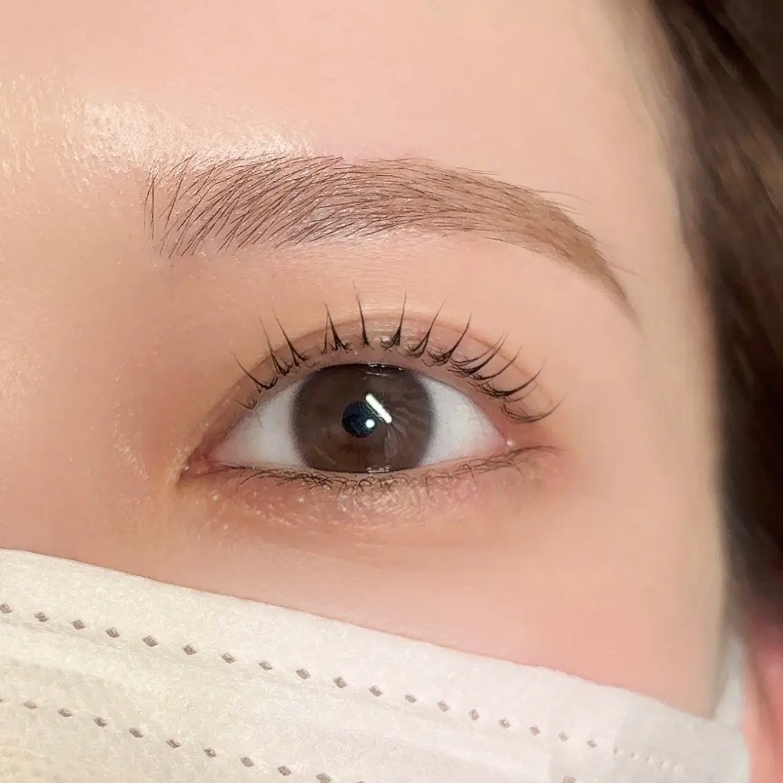 《人気No.1✨》まつ毛パーマorパリジェンヌ+眉毛wax ¥8550→¥7920の写真
