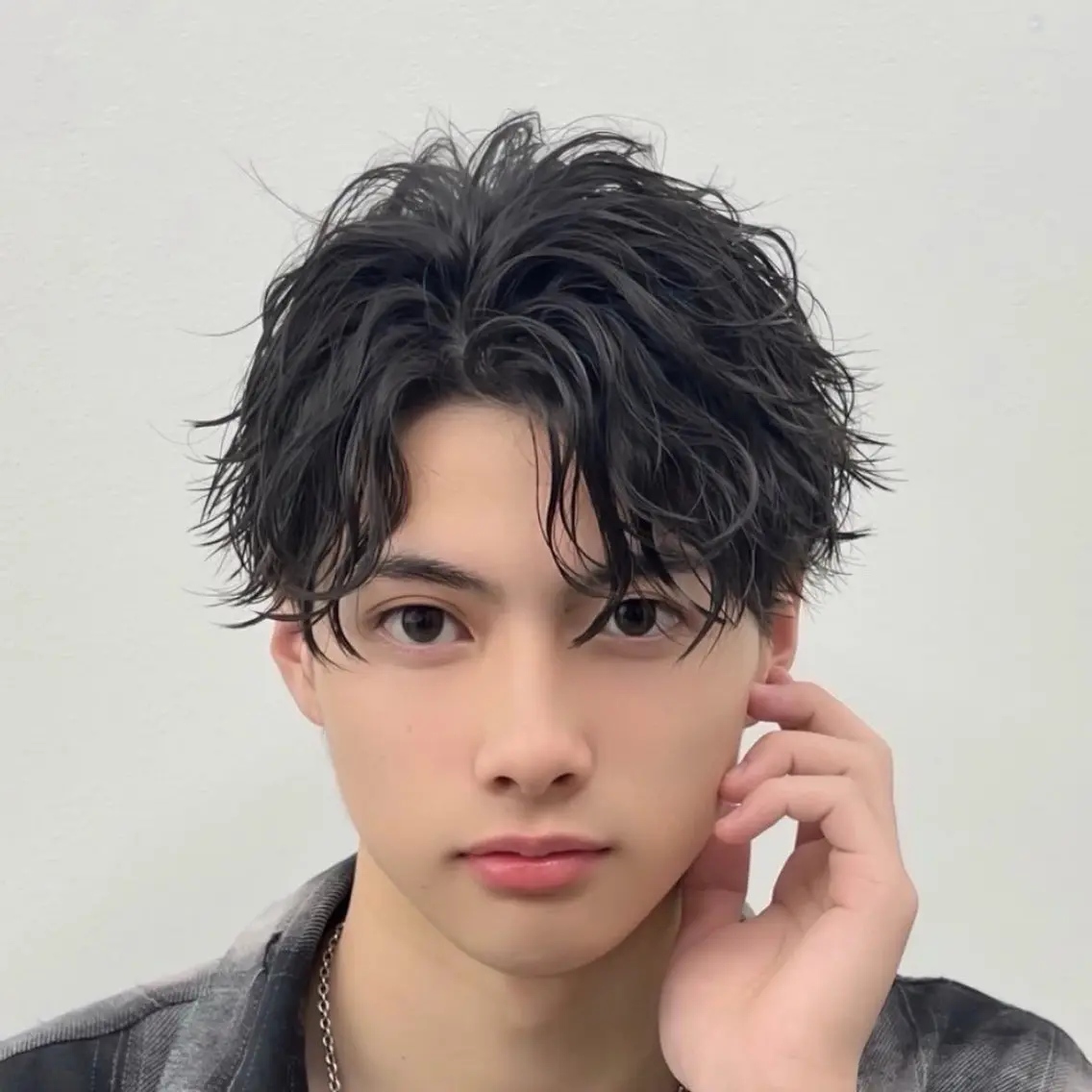 パーマ メンズ メンズパーマ 波巻きパーマ メンズ特化❗️柿崎 瑛蓮のヘアスタイル