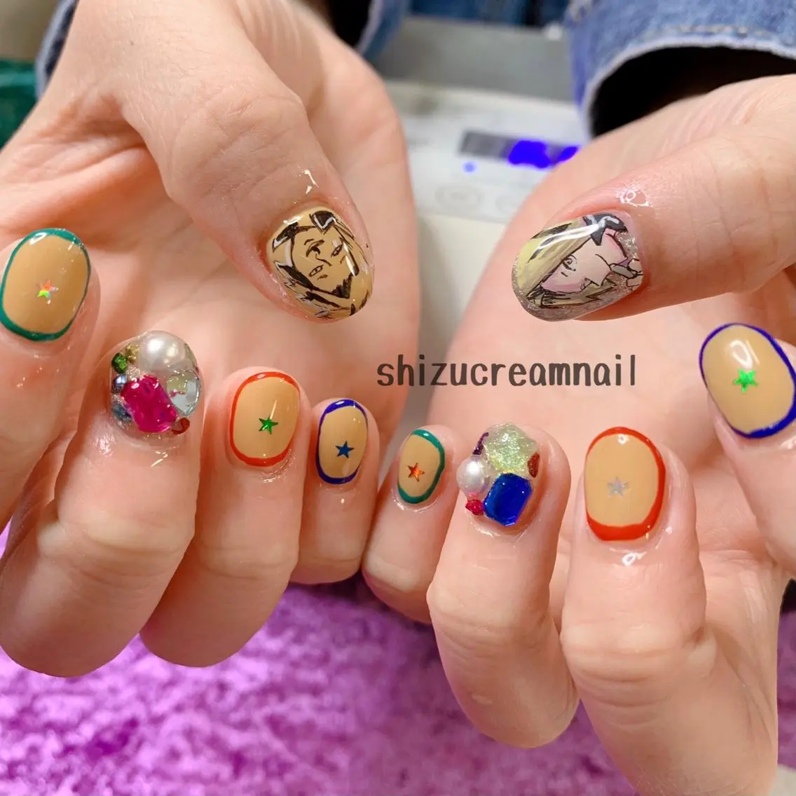 ネイル shizucream 痛デコネイル専門のネイルデザイン