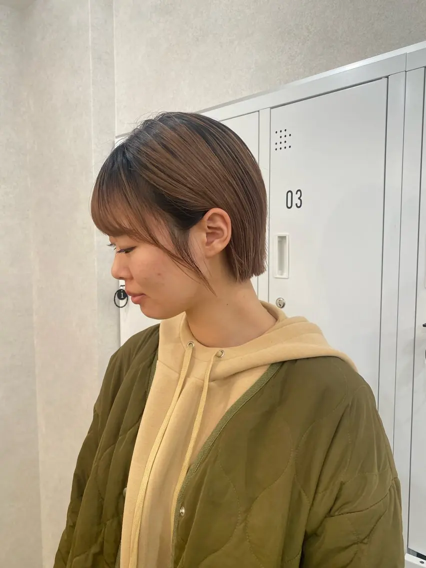 ショート ボブ ショートヘア ネヅ カオルのヘアスタイル