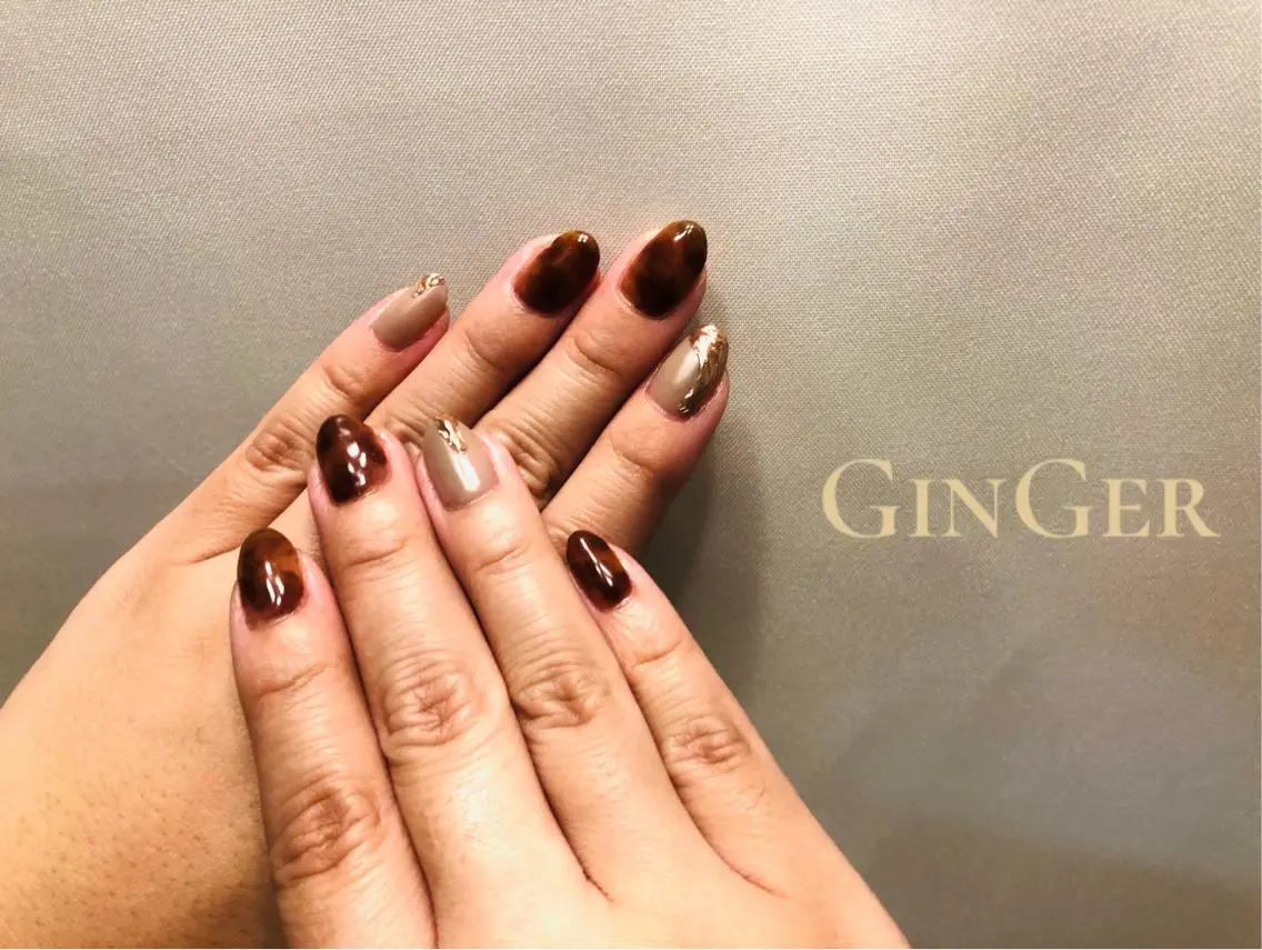 ネイル フットネイル ginger nail&spaのネイルデザイン