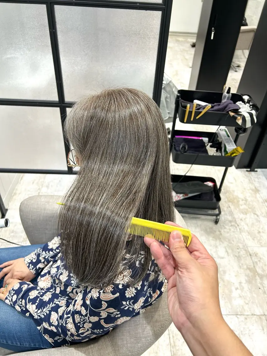 ロング ヘアカラー トリートメント 茨木 大雅のヘアスタイル
