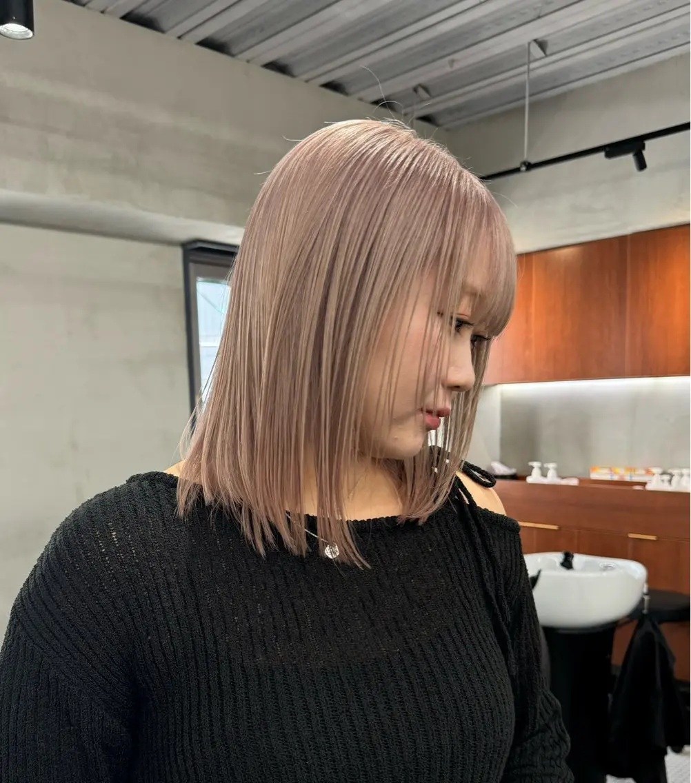 ミディアム カラー カット ヘアカラー トリートメント ブリーチ ハイトーン 特化🌈フジタハルキのヘアスタイル