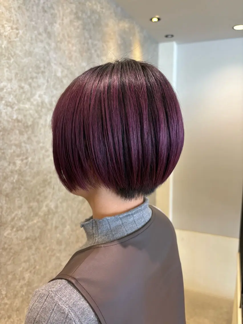 ショート カラー アベ ミスズのヘアスタイル