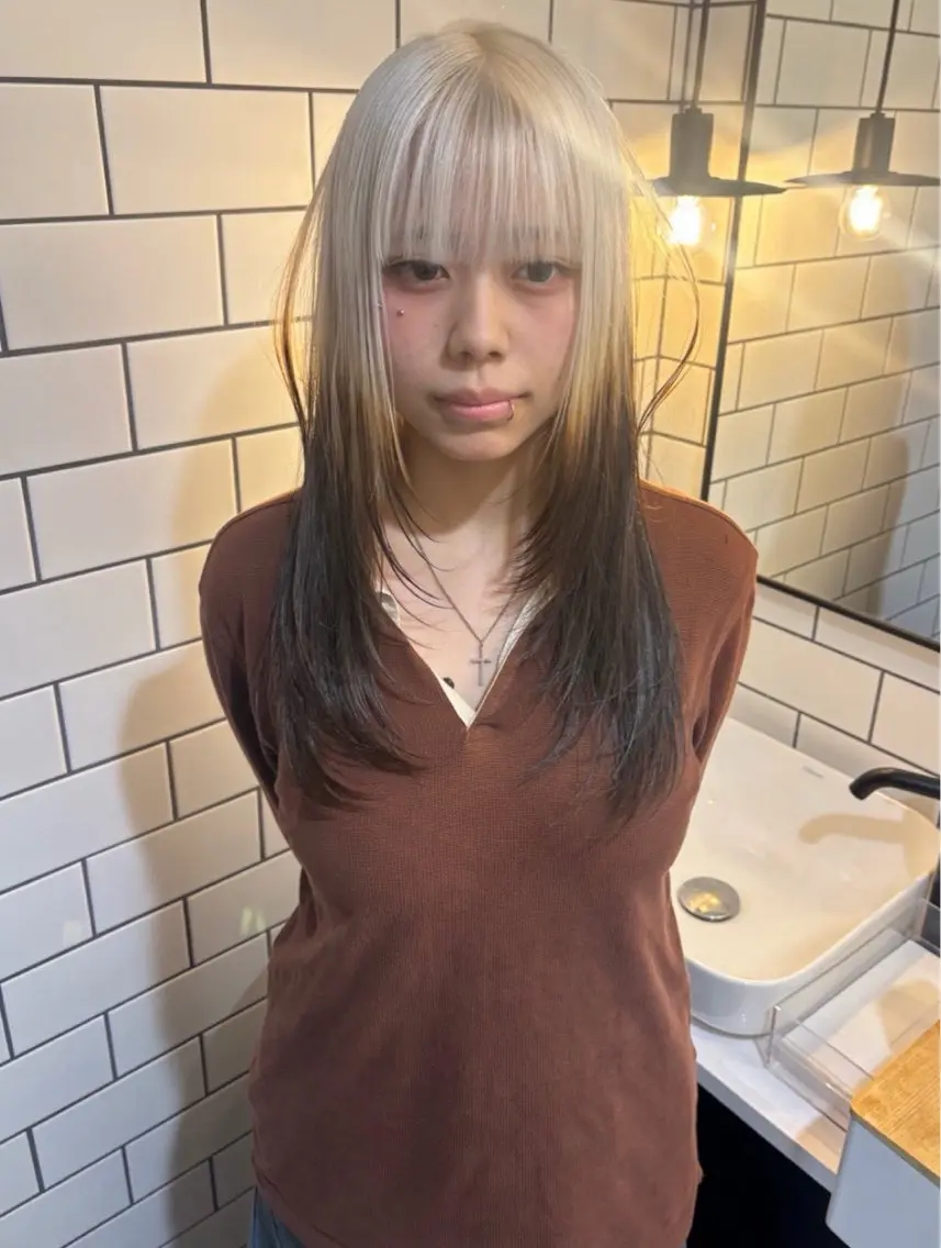 セミロング yuzuno ⠀のヘアスタイル