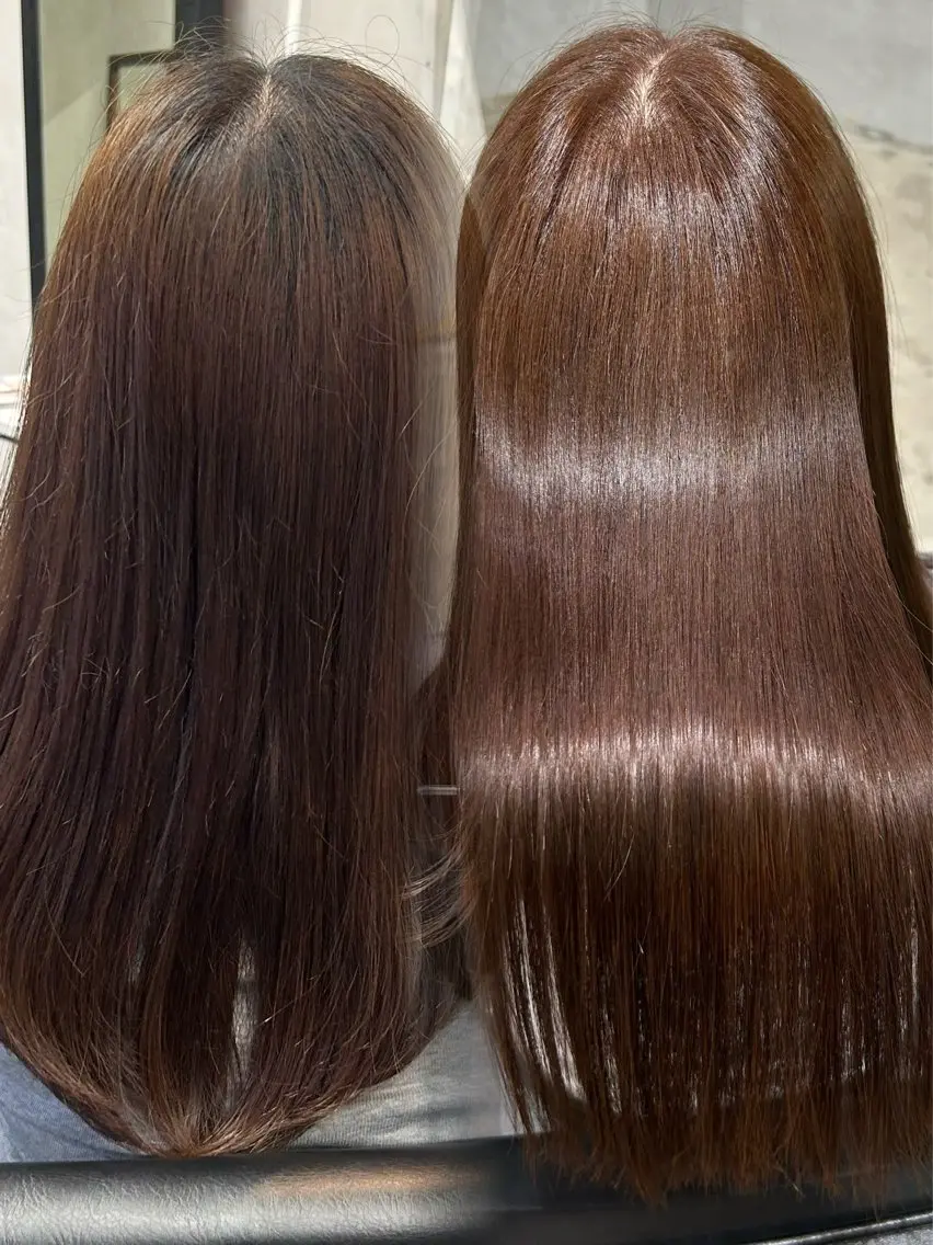 カラー ヘアカラー トリートメント 透明感カラー🍯 髪質改善🫧 野々愛のヘアスタイル