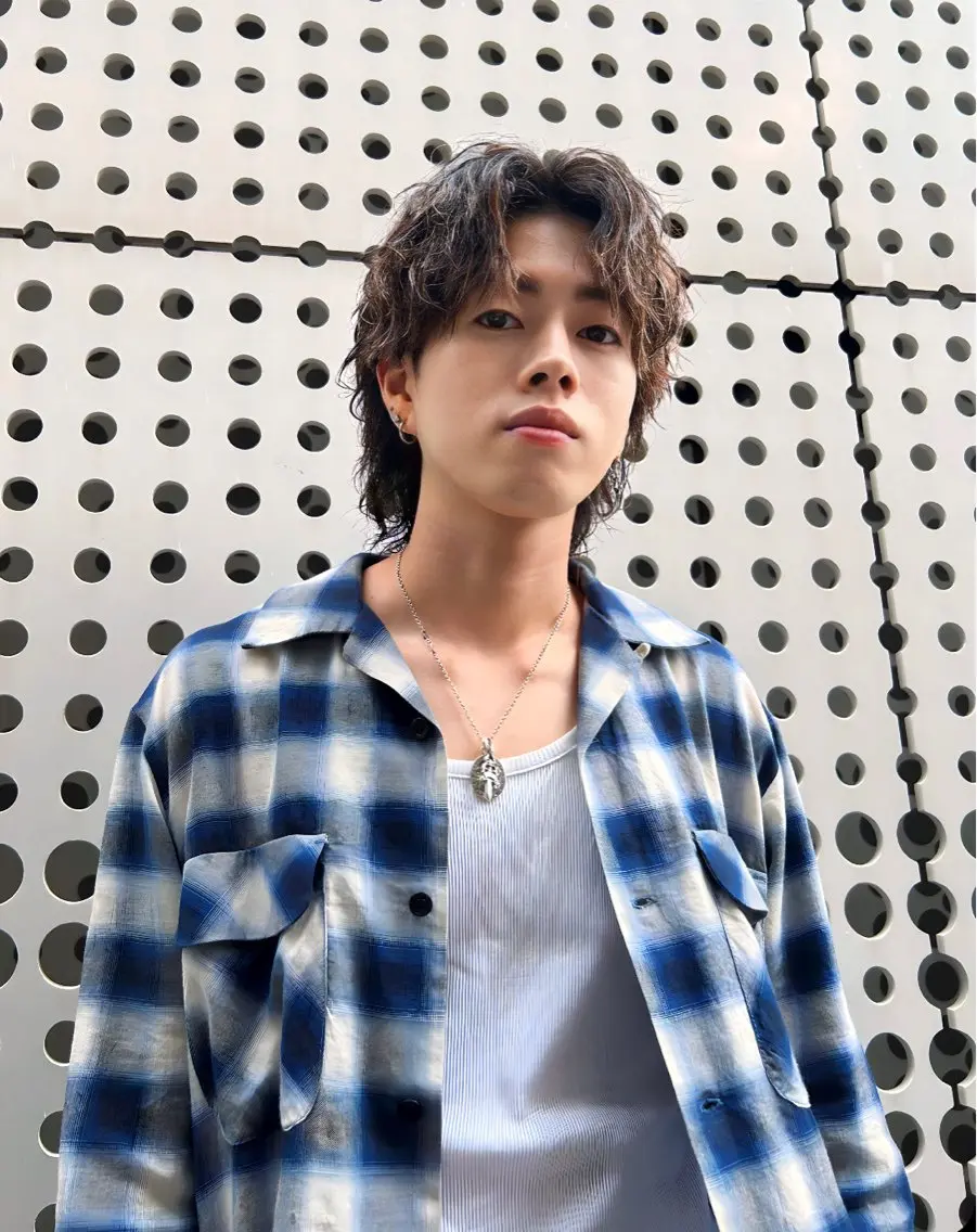 パーマ メンズ メンズパーマ メンズウルフカット ウルフカット カット パーマ 👑松山ストレート/ メンズヘア/龍仁👑のヘアスタイル