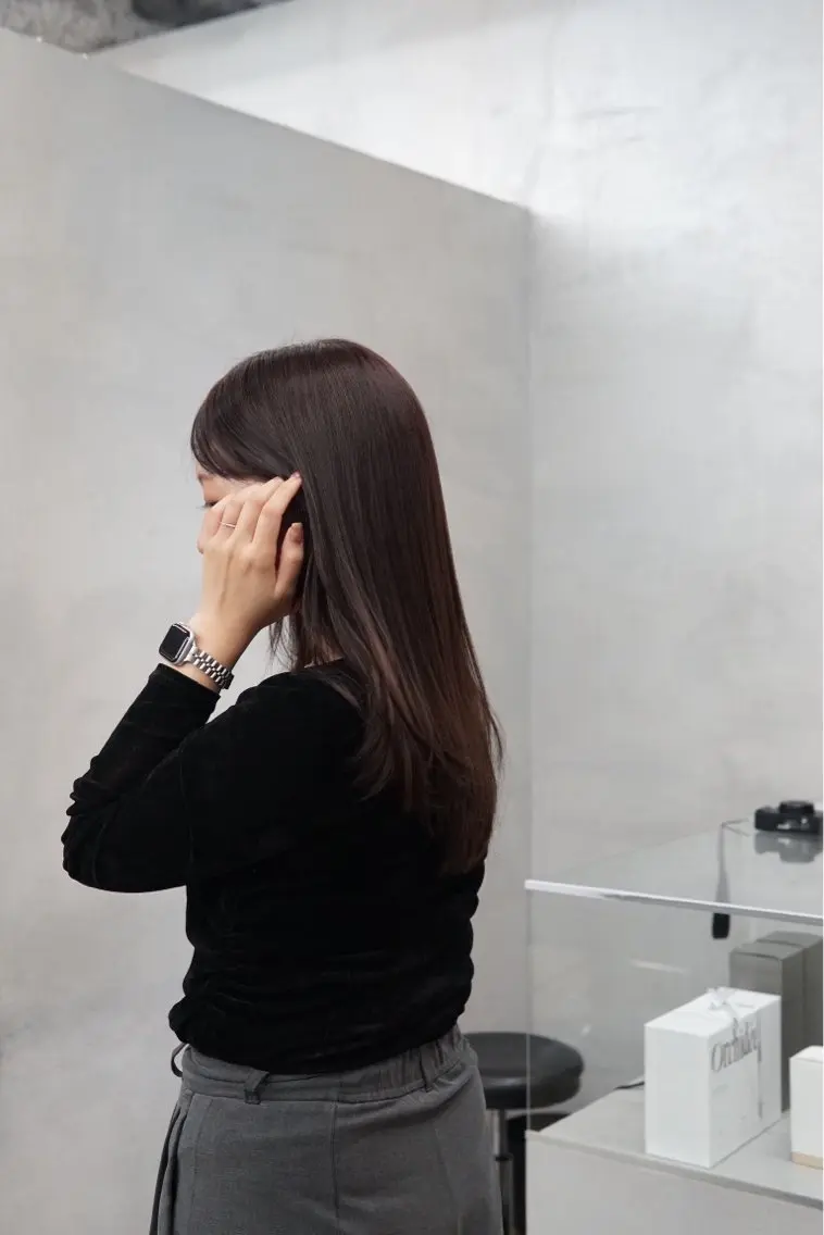 セミロング カット ヘアカラー トリートメント 小山渉/髪質改善/ 透け感カラー/メンズのヘアスタイル