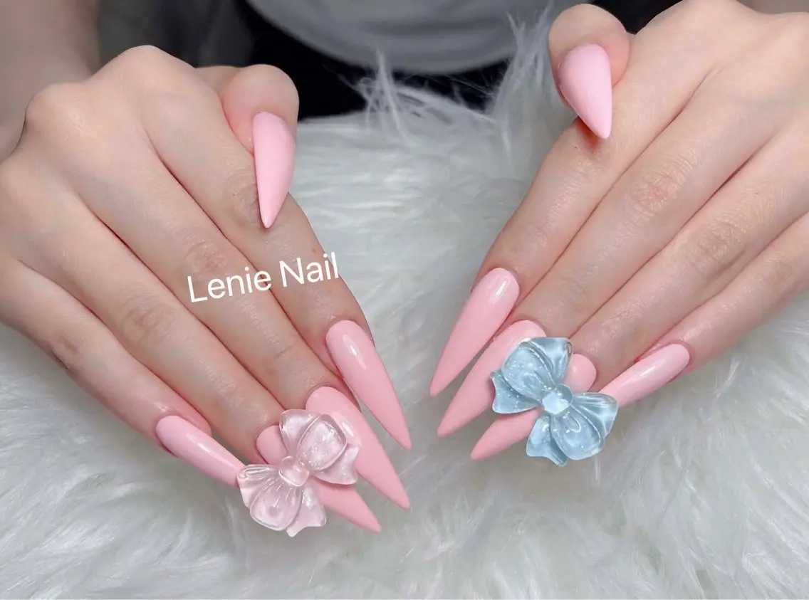 ネイル アートネイル 韓国ネイル 持ち込み ワンホンネイル ハンドネイル Lenie Nail Salonのネイルデザイン