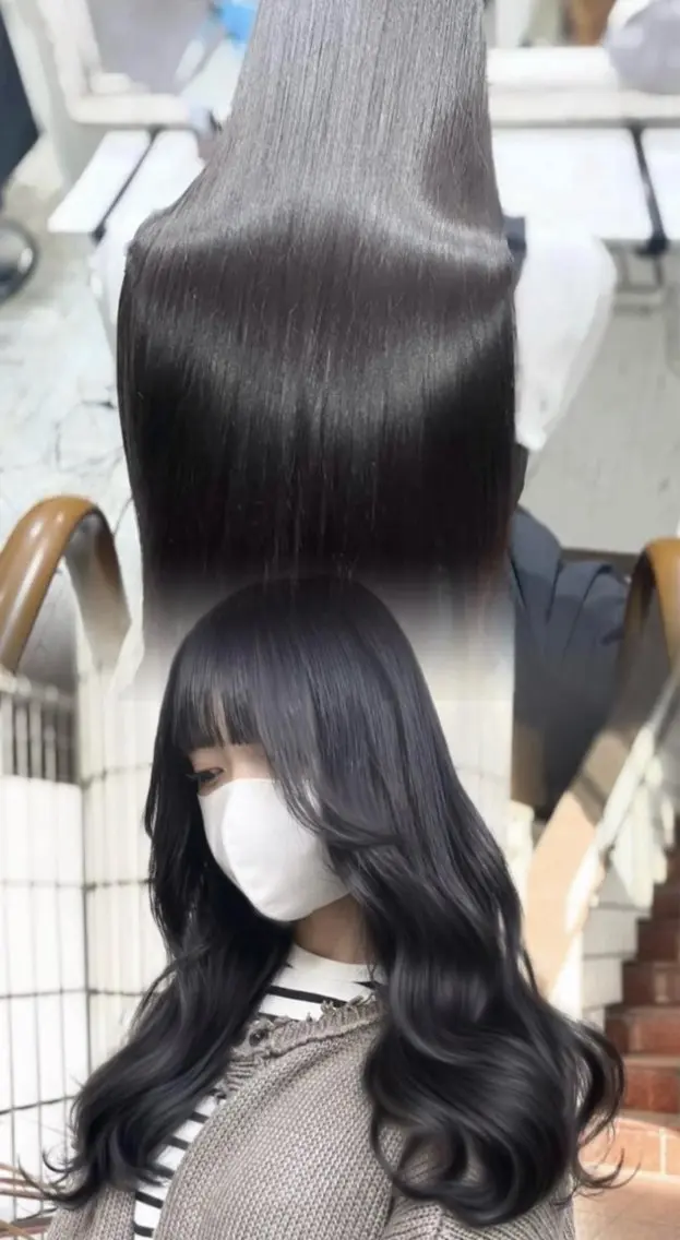 【髪質改善コース】水光ジュエルカラー+水素premiumトリートメント+リペアプログラム（nanoケア+ホームケア付）の写真