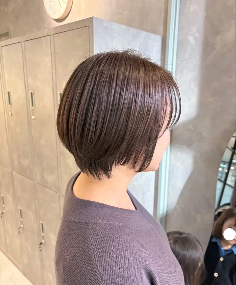 ショート カット 縮毛矯正 もろとみ れいらのヘアスタイル