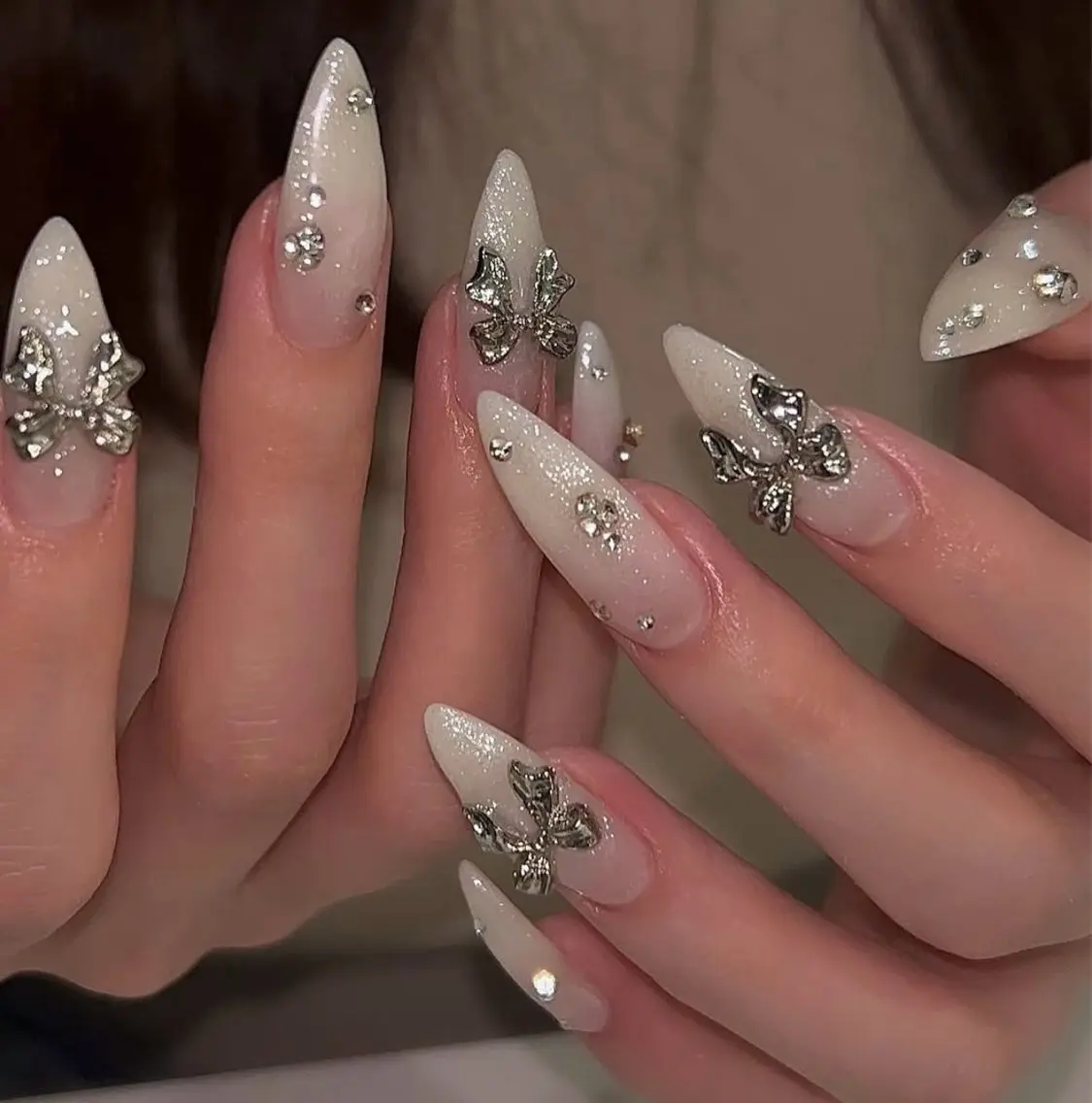 ネイル アートネイル ジェルネイル グラデーション マグネットネイル ニュアンスネイル ハンドネイル Ryu nail studioのネイルデザイン