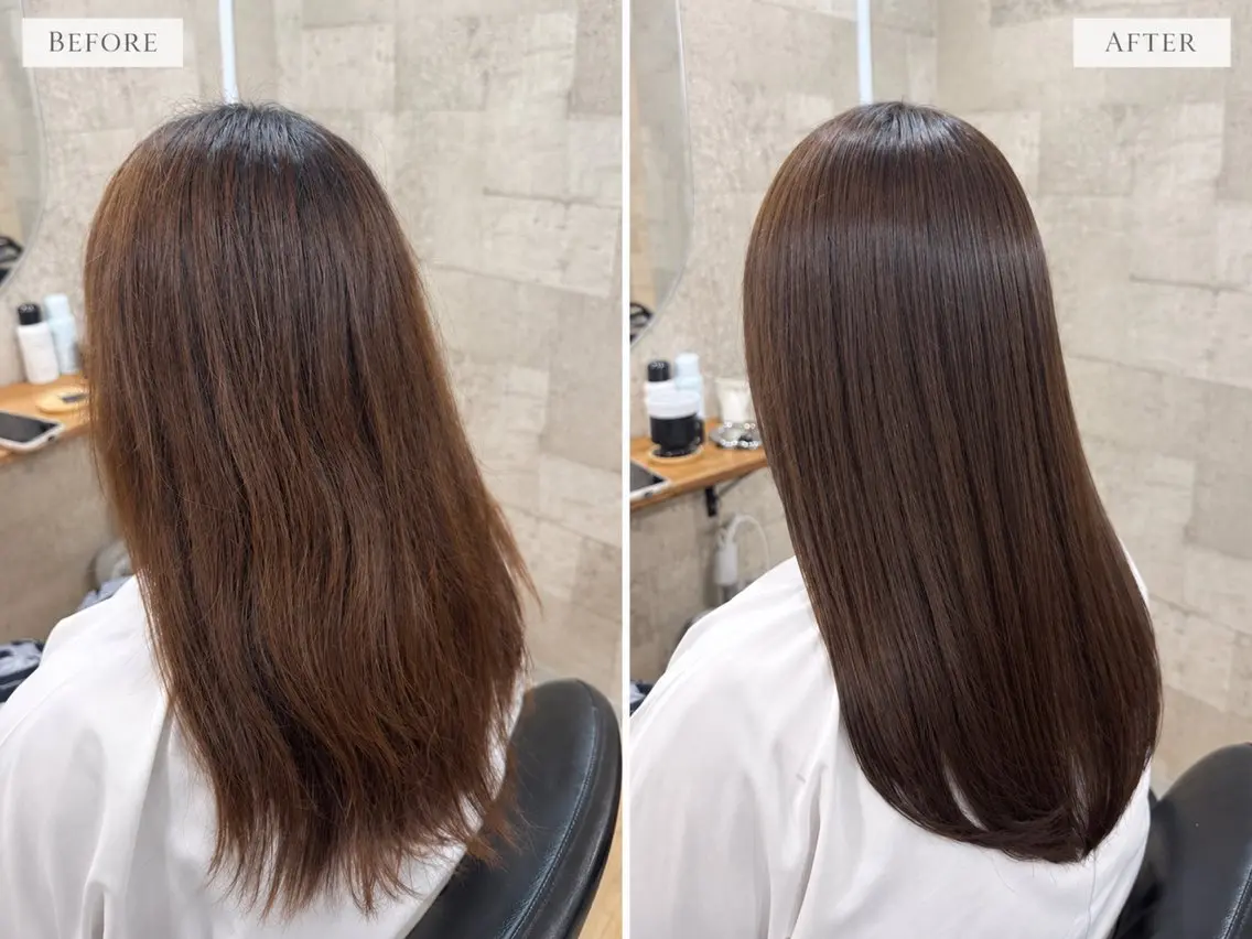 ロング カット ヘアカラー トリートメント Garden 浅草蔵前のヘアスタイル