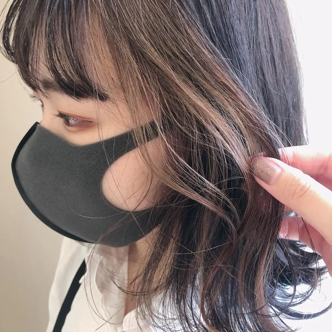ミディアム カラー 顔周りカット 盛れるレイヤーカット 得意🌹井上美沙のヘアスタイル