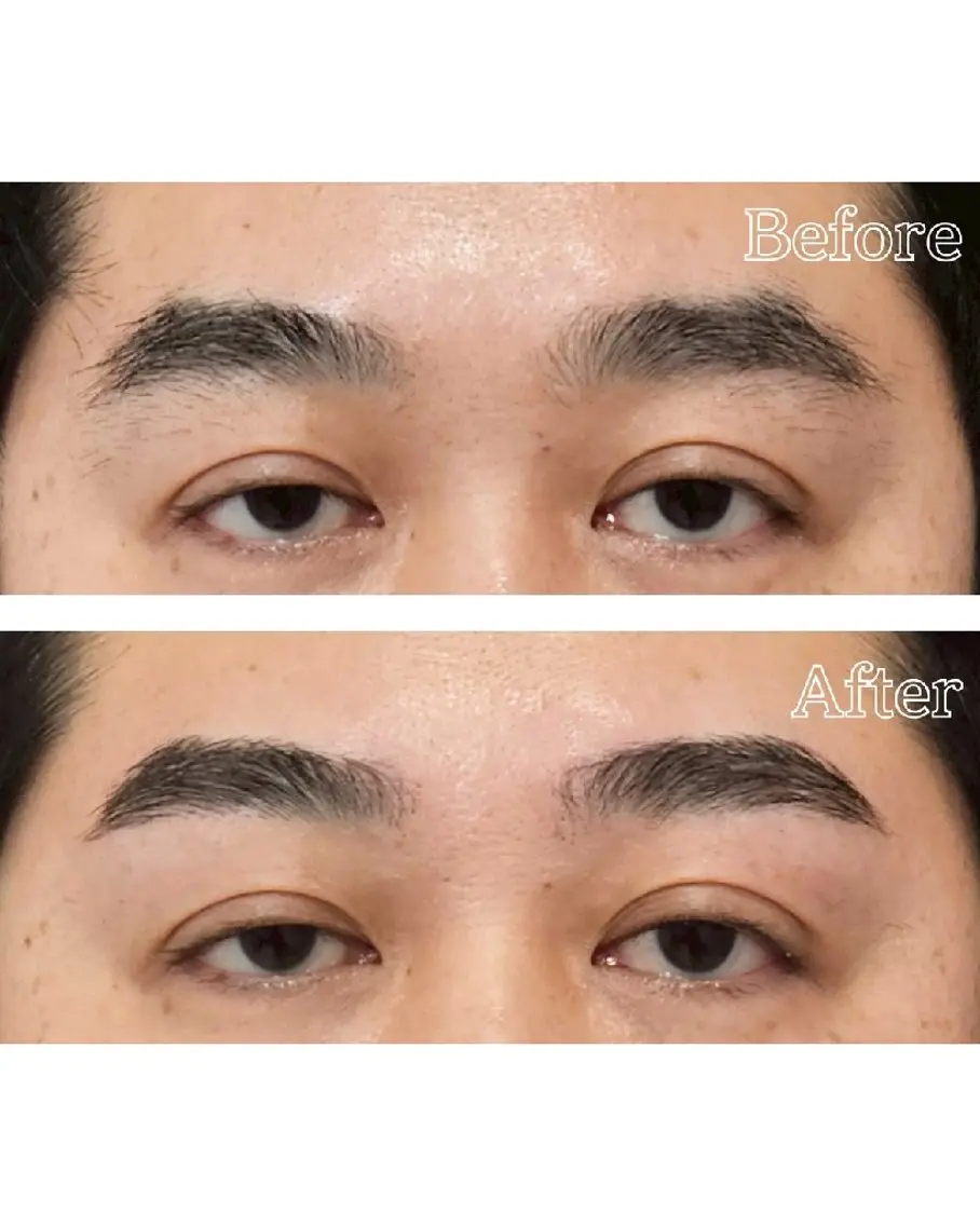 メンズ アイブロウ ワックス脱毛 WALNUT くるみの眉毛・アイブロウイメージ