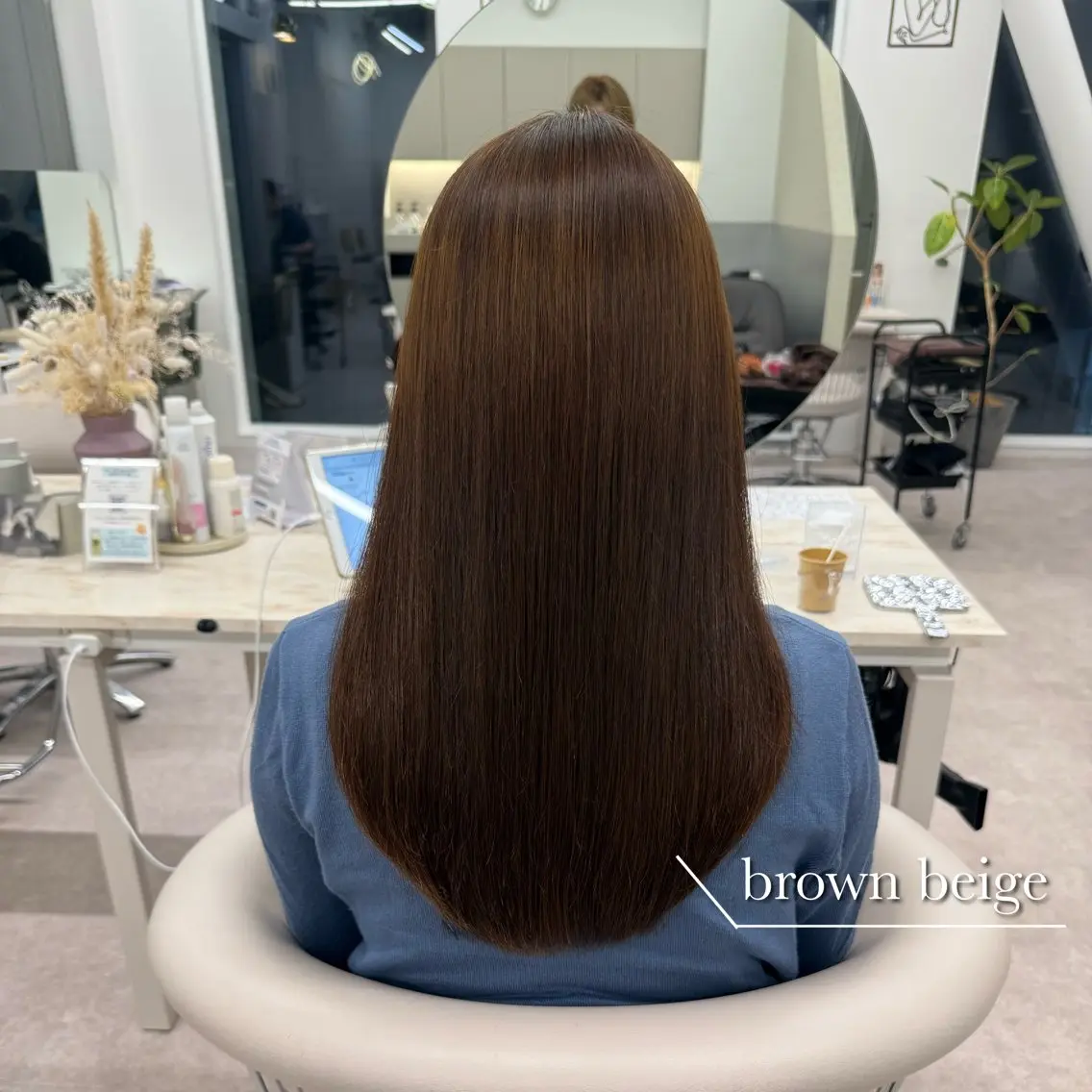 ロング カラー カット ヘアカラー トリートメント 美髪矯正/ベージュ カラー🧸綾里のヘアスタイル