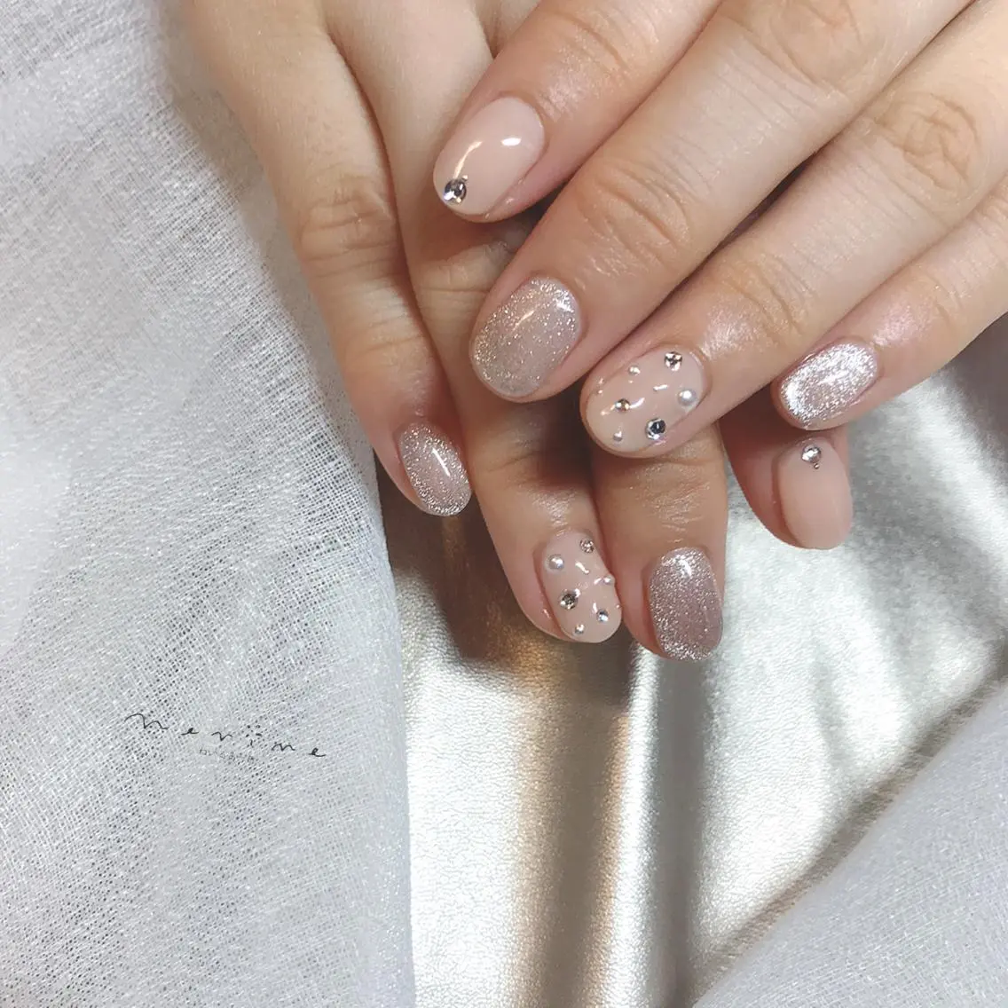ネイル キラキラネイル マグネットネイル NAILST Naomiのネイルデザイン